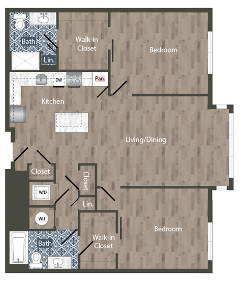 B10B  Floor Plan at Park Kennedy, Washington, 20003